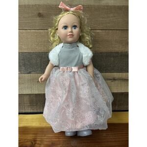 My Life As A Winter Princess Doll Blonde Blue Sleepy Eyes Soft Torso 18”